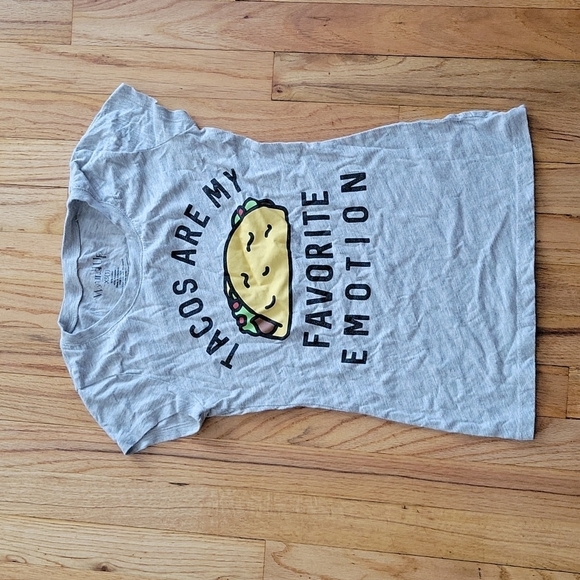 Wound Up Tacos Are My Favorite Emotion Top SZ XS - Picture 1 of 4